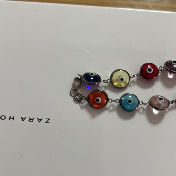 Women's Jewelry 925 Silver Multi Colour Evil Eye Bracelet - Picture 4 of 6
